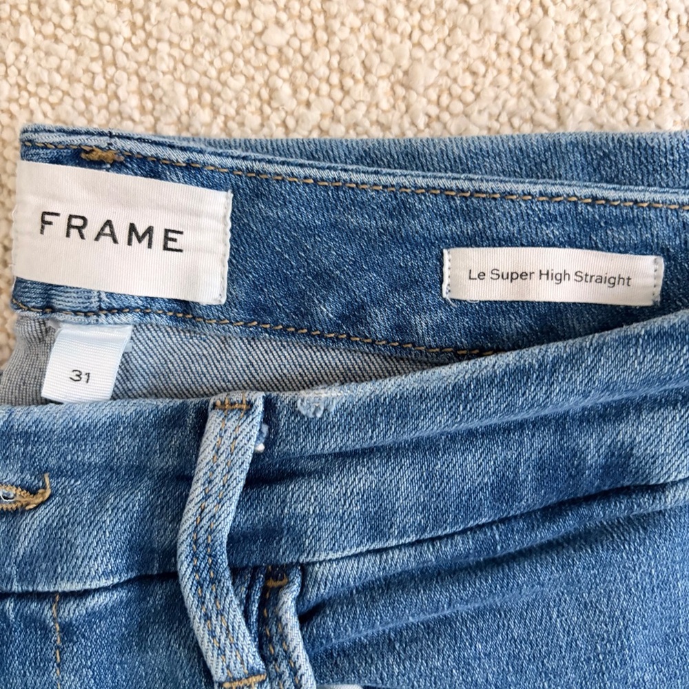 Frame Le Super High Straight Denim